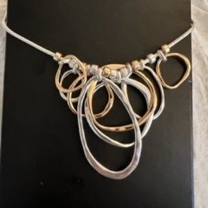 NWT Silver Tone and Gold Tone Necklace